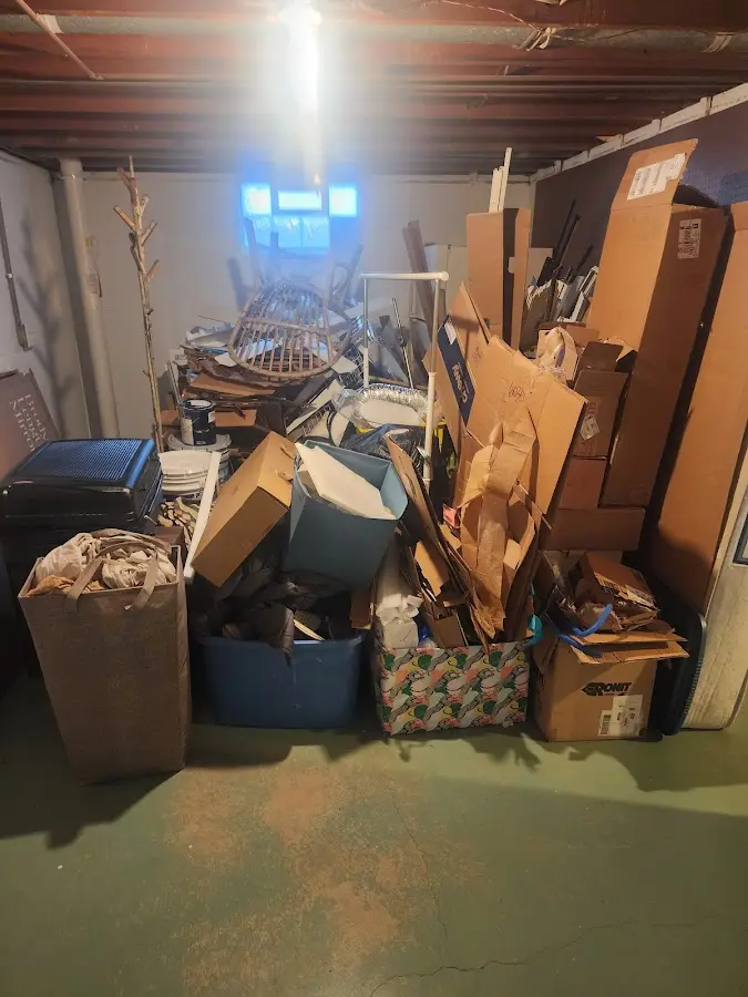 Roll-off dumpster container at job site for Yard Waste Dumpster Rental in Fort Polk South